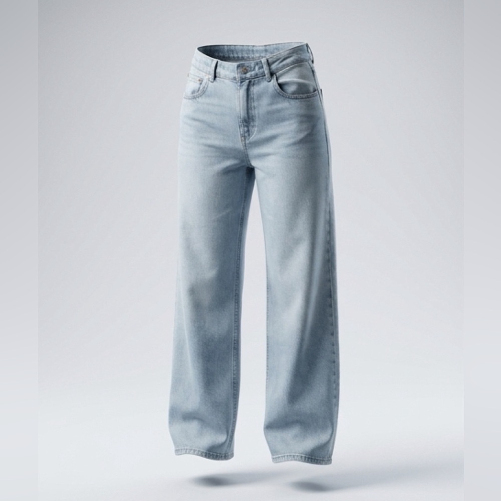 Mango MNG Light Blue Low Rise Jeans